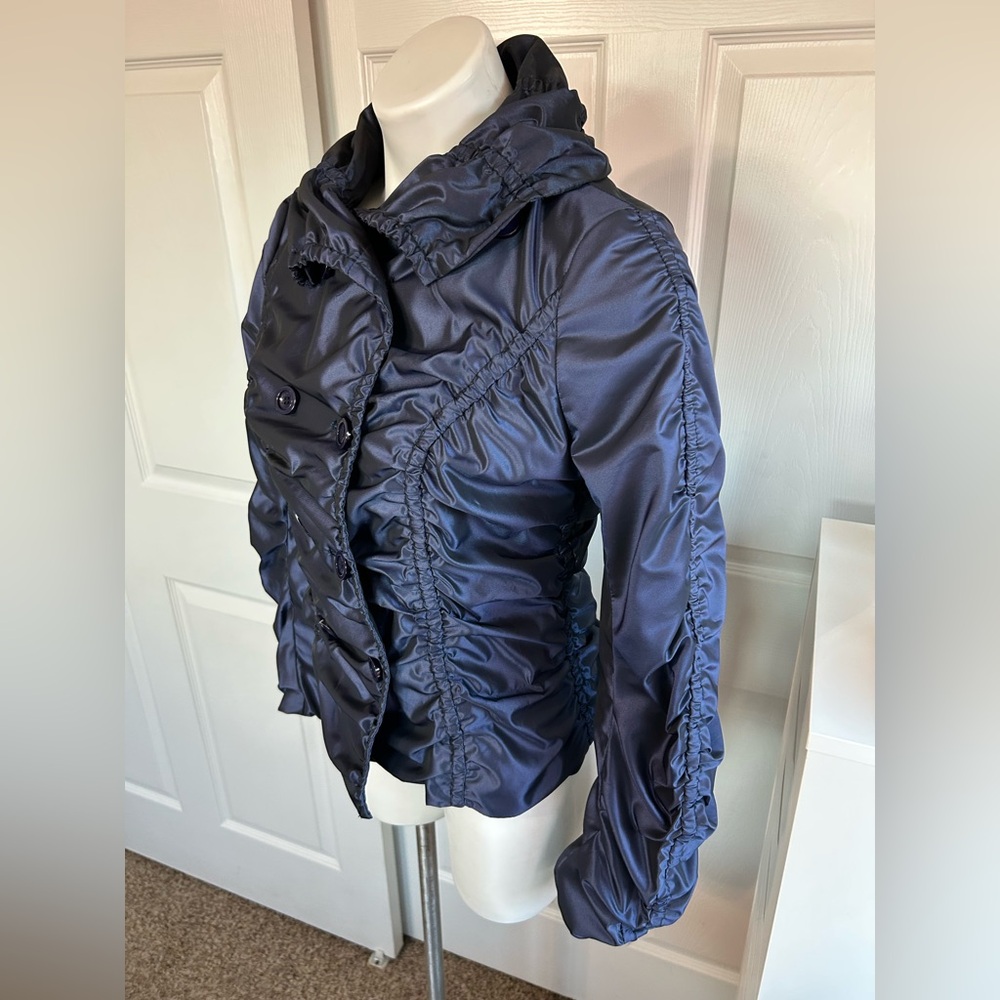 Katherine Barclay Rouched Blue Jacket - Picture 6 of 11